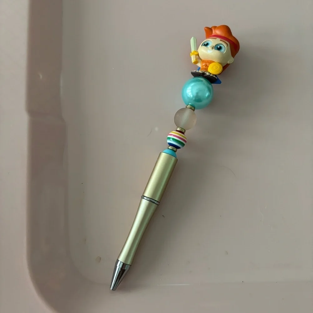 Disney Doorables: Hercules: Hercules with sword handmade beaded pen